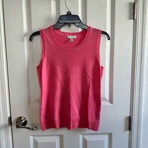 Pink sweater vest tank top